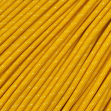 #054-4 Dusty Mustard+Aurora Glitter パラコード 4mm 100m