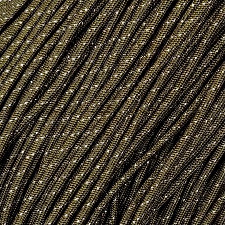 #022-2 Forest Khaki Glitter パラコード 4mm 100m