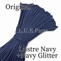 #086-4 Lustre Navy+Navy Glitter パラコード 4mm 100m
