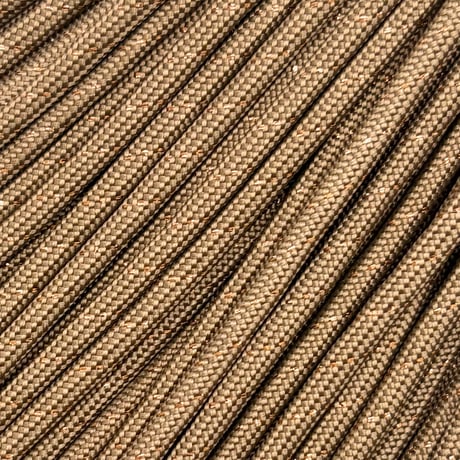#047-4 Cocoa Brown+Brown Glitter パラコード 4mm 100m