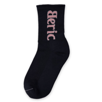 《Beric》Logo Socks / Navy × Pink