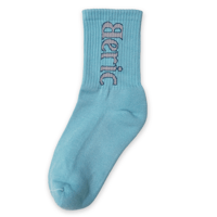 《Beric》Logo Socks / Turquoise × Grey