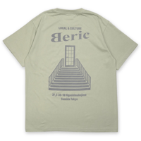 《Beric》Address Tee / Sage Green×grey