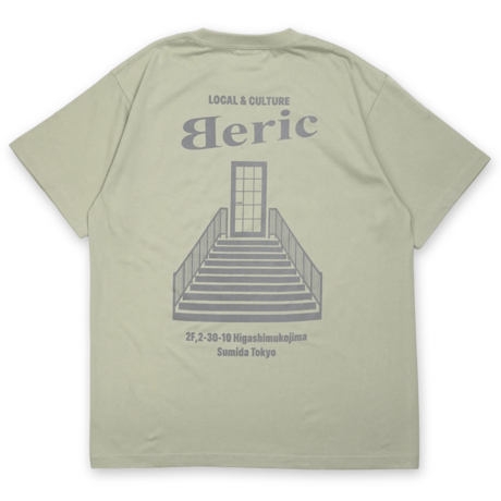 《Beric》Address Tee / Sage Green×grey