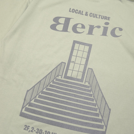 《Beric》Address Tee / Sage Green×grey