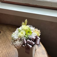 プリザーブドフラワー　ホワイトグリーン系