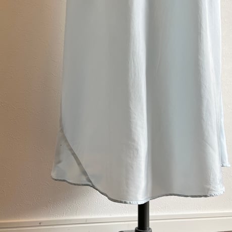 〈antique〉sax blue slip dress