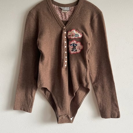 〈vintage〉made in Italy / knit bodysuit