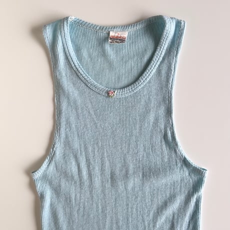 〈vintage〉euro cotton tank top