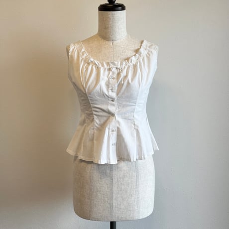 〈antique〉scallop design corset cover