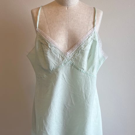 〈vintage〉mint green cotton onepiece