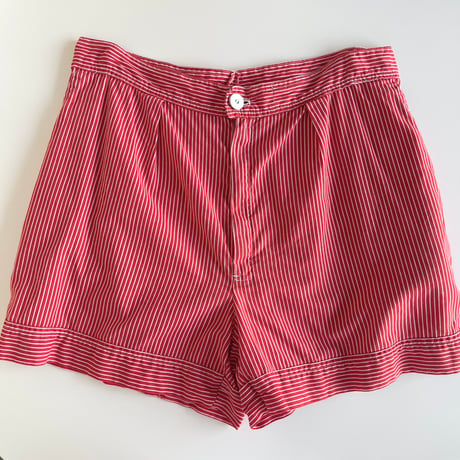 〈vintage〉stripe pattern short pants