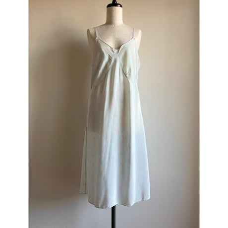 〈vintage〉flower pattern slip dress