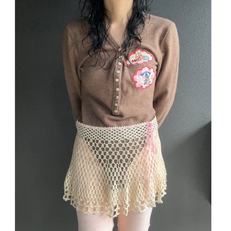 〈vintage〉made in Italy / knit bodysuit