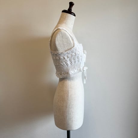 〈antique〉cutwork lace corset cover