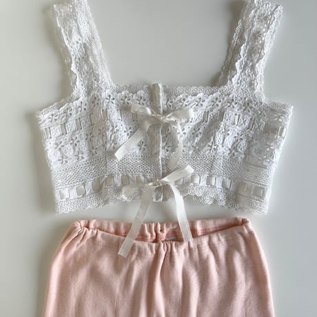 〈antique〉cutwork lace corset cover