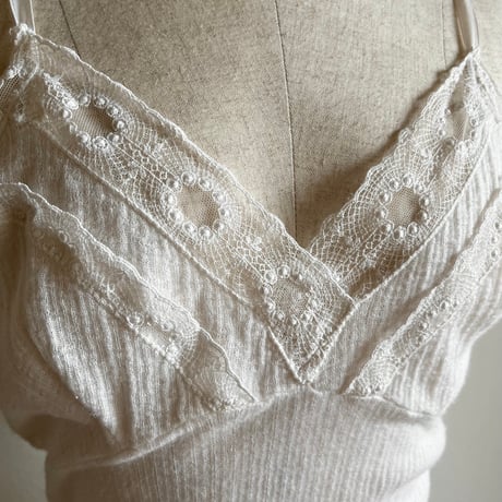 〈vintage〉euro camisole white