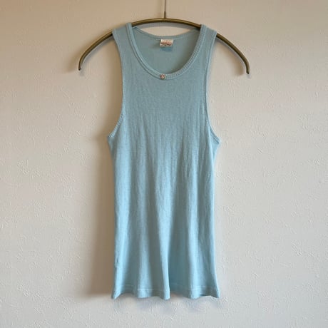 〈vintage〉euro cotton tank top