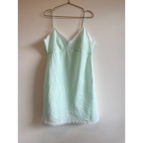 〈vintage〉mint green cotton onepiece