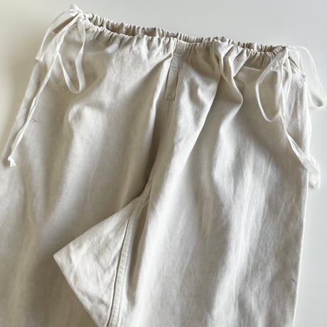 〈antique〉west ribbon drawers pants