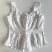 〈antique〉scallop design corset cover
