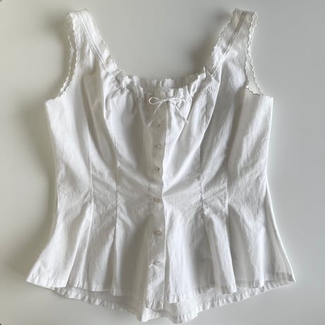 〈antique〉scallop design corset cover