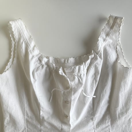 〈antique〉scallop design corset cover