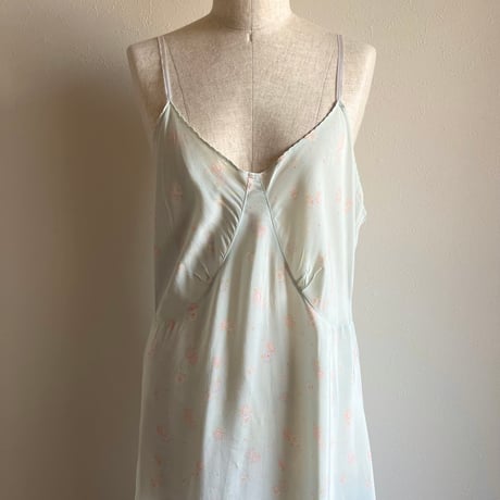〈vintage〉flower pattern slip dress