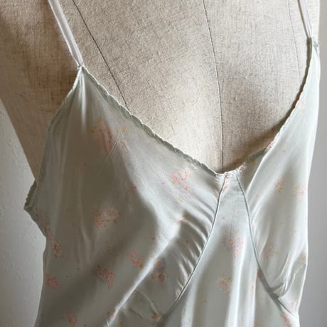 〈vintage〉flower pattern slip dress