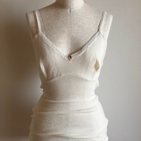 〈vintage〉euro camisole ivory