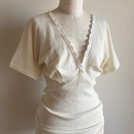 〈vintage〉euro cutsew ivory