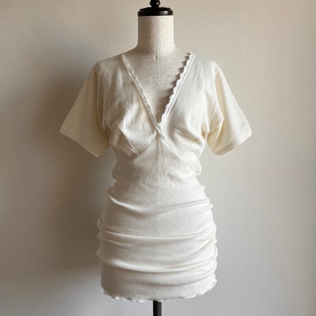 〈vintage〉euro cutsew ivory