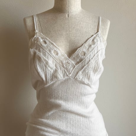 〈vintage〉euro camisole white