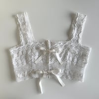 〈antique〉cutwork lace corset cover