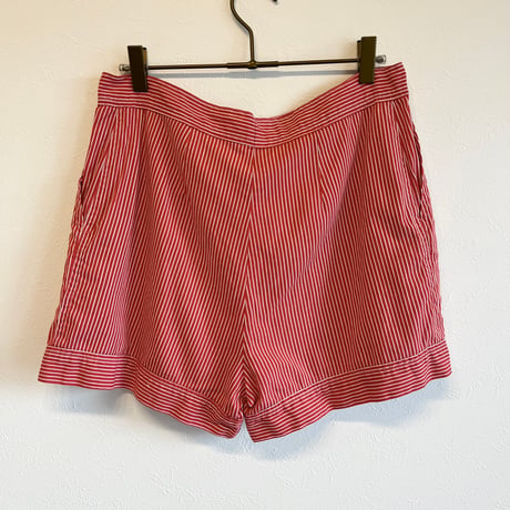 〈vintage〉stripe pattern short pants