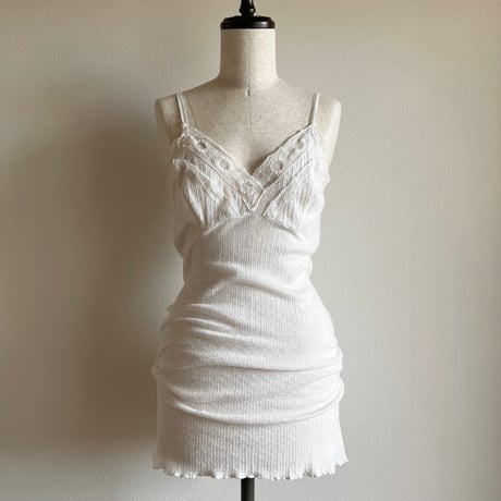〈vintage〉euro camisole white
