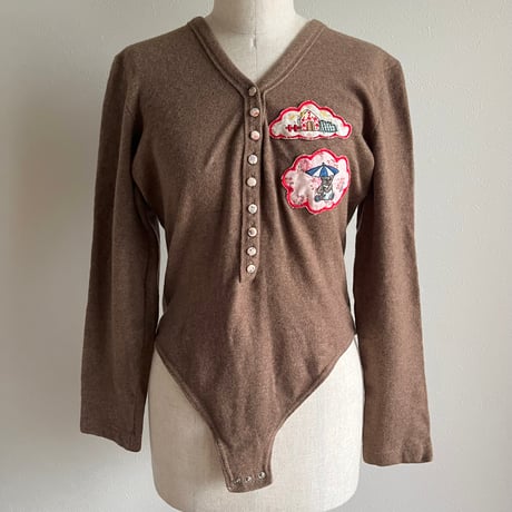 〈vintage〉made in Italy / knit bodysuit