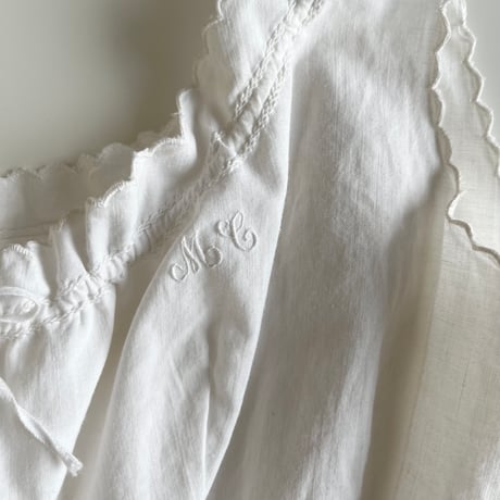 〈antique〉scallop design corset cover