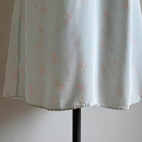 〈vintage〉flower pattern slip dress