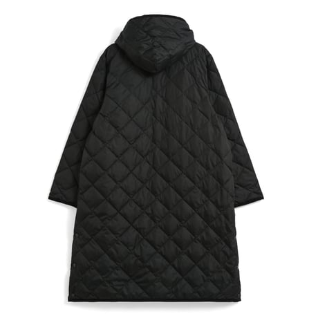 TAION-1062CI-RL-LONG 【UNISEX】 シティ パイピングフード ロングダウンコート-リラックスルーズ