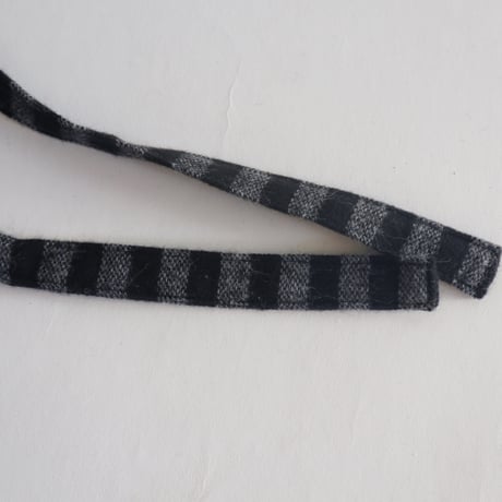 shirring bag （black stripe)