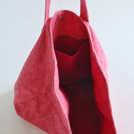 canvas linen tote bag (cherry punk)