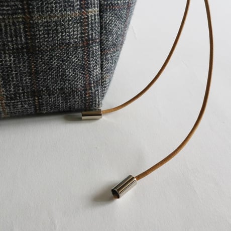 plaid  tote bag （glen check）