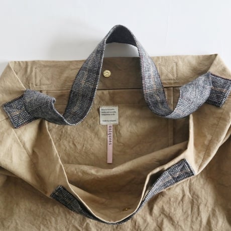 newspaper bag (deep beige)