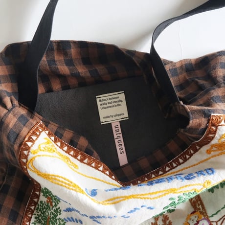 embroidery  frill bag  (sheep)
