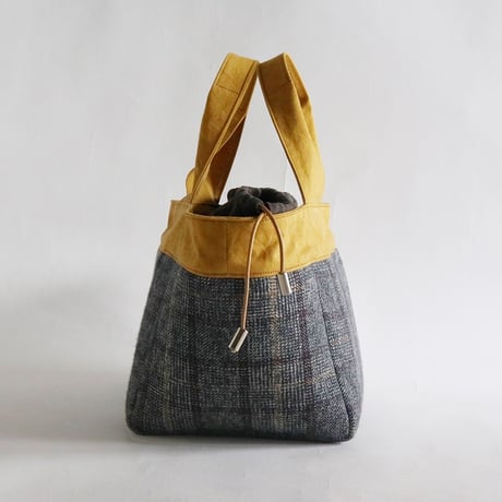 plaid  tote bag （glen check）