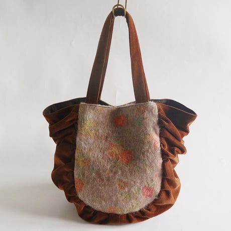 fuloral jacquard gather bag