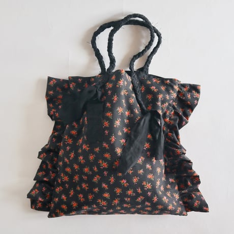 embroidery floral frill bag  (lady)