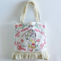 "upcycle" vintage embroidery bag (ecru)
