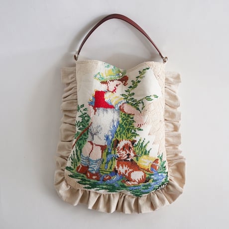 embroidery frill bag  (shepherd)